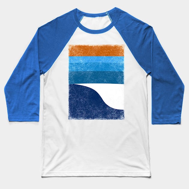 The Wave Baseball T-Shirt by bulografik